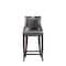 Manhattan Comfort Emperor Faux Leather Barstool in Pebble Grey- Set of 3 3-BS008-PE - alternate 7